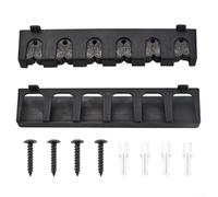 Yhenlovtt 2-pack Wall Mounted Fishing Rod Holder Storage Rack Having for Eva Foam Padding for 6 Rods Horizontal or Vertical Placement (PLUMB PEARL COTTON)