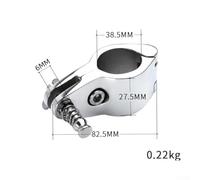 Yhenlovtt 2 Pcs 316 Stainless Steel Hinged Jaw Slide for Bimini Top Fitting, Marine Grade Rail Mount Hardware for Boat or Yacht Canopy Frame, 22mm(38MM)