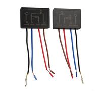 Yhenlovtt 2 switches+8 hatssku, 2-Pack Touch Sensor Dimmer Switch, 3-Way Touch Control Module for Lamp Repair, 3-Level Dimming, 220V, ABS Material