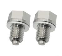 Yhenlovtt 2pcs x 1.5 Stainless Steel Magnetic Engine Oil Drain Set with Gaskets, Enhanced Oil Circulation and Debris Capture for Reduced Wear and Long-Lasting Performance