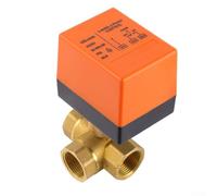 Yhenlovtt 3-Way Brass Electric Ball Valve, AC 220V Solenoid Valve with Three-Wire Control for Zone Heating, Air Conditioning & Renewable Energy Systems(DN15)