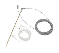 Yhenlovtt 30cm Grounding Rod with 2 Ground Wire easy to Use for Grounded Mats Pads Sheets