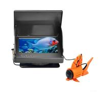 Yhenlovtt 4.3 Inch IPS Display Fish Finder with 220° Wide Angle Camera, 1x-1.4x Zoom, 5000mAh Battery and IP68 Waterproof for Fishing and Underw(5 INCH+25 METER)