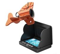 Yhenlovtt 4.3 Inch IPS Fish Finder with 195° Wide Angle Camera for Shark Camera, IP68 Waterproof Underwater Fishing Detector with 5000mAh Battery(4.3-INCH IPS+20M)