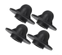 Yhenlovtt 4-Pack Rubber Camping Chair Foot Leg Covers for Outdoor Folding and Moon Chairs, Black, 13mm/14mm/16mm Inner Diameter(16MM)