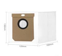 Yhenlovtt 4-Pack Vacuum Cleaner Dust Bags for Conga 16090 AI SpinArm Home & Wash Self-Emptying Robot Vacuum, 3.5L Large Capacity Replacement Bags with Advanced Filtration System(10 PACK)