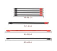 Yhenlovtt 4awg Heavy Duty Electric for Bike Battery Cable Wiring Kit for 36v 48v 60v 72v Cart Plus E-for Bike Having Scfrom 35 to 8 Copper Connectors 25 to 63cm Le (KIT5)