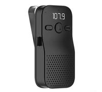 Yhenlovtt 5.4 Car Speakerphone with Sun Visor Clip, 3W Loud Speaker, Wireless Audio Receiver, Hands- Calling and Music Player for Car, Compatible with Most Phones