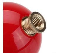 Yhenlovtt 5 Speed Manual Simple Shift Knob Round Ball Resin 535 Mm Vintage 3 Thread Adapters 8 Mm 10pcs Gear 12 Mm Smooth Grip Mm Place for Having Car T (Red)