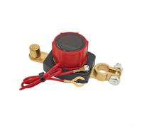 Yhenlovtt 500A Battery Disconnect Switch with Digital Voltmeter for 12V Systems, Anti-Reverse Polarity, Flame-Retardant Nylon 66, Copper-Plated Silver Contacts for Cars, RVs, Boats