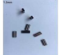 Yhenlovtt 50pcs Double Crimps for Fishing Rig Making Copper Sleeves in Various Sizes 0.8mm-2.0mm for Wire Plus Nylon Leaders (1.2mm)