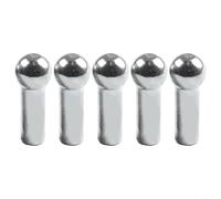 Yhenlovtt 5pcs Gym Pulley Machine Cable Ball Terminals, Metal Wire Rope Stopper Port Joint Parts for 5mm or 6mm Diameter Fitness Equipment Cab(5mm)