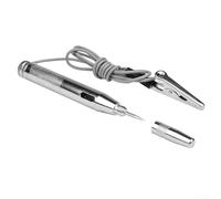 Yhenlovtt 6-24V Automotive Voltage Tester Pen with Crocodile Clip for Car Motorcycle Electrical Testing, Circuit Detection and Short Circuit Loca(SILVER 10.5 CM)