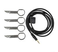 Yhenlovtt 6000CD MP3 AUX Audio Input Adapter Cable with 4 Removal Keys Compatible with Ford Focus Mondeo Fiesta Fusion Galaxy C-Max S-Max Transit Factory CD Radio Head Units