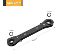Yhenlovtt 621mm Double End Ratcheting Wrench for Mechanics Seeking Performance (14-17mm)