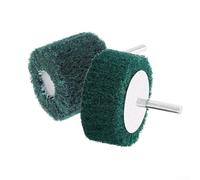 Yhenlovtt 6mm Shank Flap Fiber Grinding Head Wheel for Polishing, Abrasive Scouring Pad for Stainless Steel and Aluminium, 50x40mm & 40x25mm (2 Pack)(50x40x6mm)