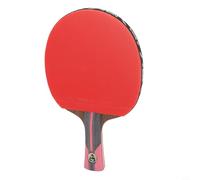 Yhenlovtt 7 Allround Wood Ping Pong Bat Handle Red Star Control Table Tennis Racket Long Play for Ply with Black Six