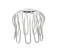 Yhenlovtt 75-85mm, Gutter Guard Strainer for Downspout and Floor Drain, Galvanized Iron Wire, 60-120mm, Silver, for Rain Pipe, Roof, and Balcony Drainage Cover