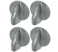 Yhenlovtt 8182050 Dryer Knob Replacement for Select Hotpoint Indesit Proline Creda Tumble Dryers - 4-pack Grey Plastic Control Knob Simple Mount Heavy-duty Appliance Part