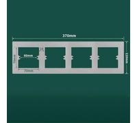 Yhenlovtt 86 in Switch Socket Wall Panel Cover Made of Heavy-duty Pc Medium Decorative Frame or Plate for Home Compatible Office Electrical Outlets and Switches Simple