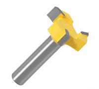 Yhenlovtt 8mm Shank 3-Teeth T-Slot Router Bit for Wood, MDF, Plywood | Carbide Tipped Straight for Edge Milling Cutter with 24.5mm Cut Diameter | for CNC Spoilboard Surfacing