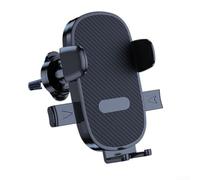 Yhenlovtt ABS Car Phone Mount Air Vent Non-Slip Silicone | Strong locking mechanism, resists bumps and braking, secure hold, ABS material, black finish(Stripe)