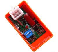 Yhenlovtt Adjustable Dial Code Igniter for CG125 For GY6 110 DY Series, Transparent Motorcycle Ignition Chip with DIP Switch Design, DC/AC Conversion Support(F)