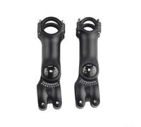 Yhenlovtt Adjustable Mountain Bike Stem 25.4/31.8mm Aluminum Alloy Forged Angle ±60° for 28.6mm Fork Compatible with for MTB Road Handlebar Black(31.8-100MM)