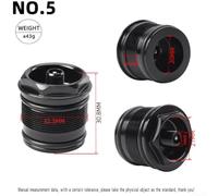 Yhenlovtt Aluminium Alloy for Fork Valve Nut Front Suspension Air Bike Top Cap Assembly for Rockshox Ring Valve Core and Sealing Av (323x10MM)