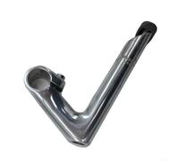 Yhenlovtt Aluminum Alloy for Bike Gooseneck Stem 254mm for Front Fork and Handlebar 100x180mm with 80mm Forward Extension Minus 17 Degree Angle (Silver)