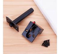 Yhenlovtt Antitheft Security Chain Alloy Doors for Having Onetouch Latch Reinforced Balljoint Blueprint Windows Zinc and Concealed Door Locking (BLACK)