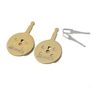 Yhenlovtt Base Plate Bb7 Hardness Metal Backing for Enha Full Metal Plus Disc Brake Pads with Copper Brake Elite for Avid Pads Gold Juicy 3/5/7 (FOR BB5)