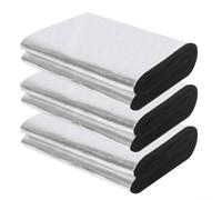 Yhenlovtt Battery Insulation Set 3mm Heat Shield Blanket with Aluminum Foil Fireproof Layer for Cold Weather, 18cm x 102cm, Cut-to-Fit Installation(3PCS)