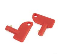 Yhenlovtt Battery Isolator Switch For Spare Keys, ABS Plastic Red Cut Off Power Disconnect, Fit for Car, Van, Boat, Marine, Truck, Standard Size 2 Pack