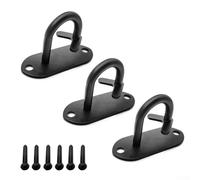 Yhenlovtt Battle Rope Anchor Wall Mount for Resistance Bands, Heavy Duty Ti Steel Workout Anchor with Heart-Shaped Anti-Slip Design, 38x100mm B(3PCS B)