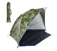 Yhenlovtt Beach Sun Shelter Tent Having Silver Coated Polyester Fabric for Camping Fishing and Picnic 220 X 120 X 120cm Blue/green/camouflage (CAMOUFLAGE)
