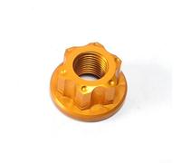 Yhenlovtt Bike 2 Pack Aluminum Alloy Hub Fastener Compatible with Traditional Childr for Bicycle Rear Wheel Axle Track Nut M10x10 for Kids for Vintage (No Logo Gold)