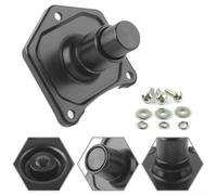 Yhenlovtt Billet Aluminum Solenoid Cover with Push Button Starter for Big Twin 1991 & Later Models - Eliminates Handlebar Switch, For Relay & Wires, Black Finish