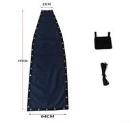 Yhenlovtt Blue Textilene Seat Cloth for Part Hanging Swing Chair 64x197x23cm Outdoor Garden Patio Furniture Cover for Spare Compatible Replacement (1PC WITH POCKETS)