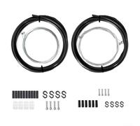 Yhenlovtt Brake and Shifter Cable Kit for Road and Mountain Bike - 5mm Brake Housing 2.5m, 4mm Shift Cable with PVC Coating, Compatible with for SRAM(black)