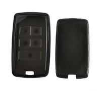 Yhenlovtt Car Key Cover in Transparent Black, Lightweight Non-Yellowing Protector Compatible with For Jaguar XE/XF/F-PACE/I-PACE and Range