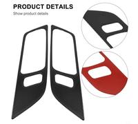 Yhenlovtt Carbon Fibre Interior Door Panel Cover Trim, Precise Fit for 2015-2019, Stylish Scratch Protection and Custom Upgrade