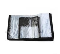 Yhenlovtt Clear Pvc Luggage Cover for 2030 Inch Suitcases Watertight Plus Antiscratch Travel Bag Protector with Hook Loop Closure Transpare (20 inch)