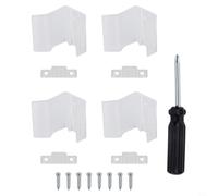 Yhenlovtt Clear RV Sliding Mirrored Door Latch Replacement Parts - 2-Pack or 4-Pack Plastic Door Lock with Mounting Screws for Camper Tra(4 PACK)