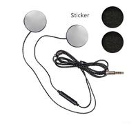 Yhenlovtt Compatible Music Handsfree Perfect for Smart Devices Earphone Stereo Speaker System Motorcycle Helmet Headset Wired 35mm Interphone Sound with Hd Microphone(sku)