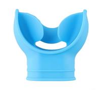 Yhenlovtt Compatible with Most with Stage Regulators Blue Groove for Octopus 2nd Tie Silicone Cover Regulator Holder Mouthpiece Scuba Diving (BLUE)