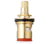 Yhenlovtt Copper Core Ceramic Tap Cartridge, With 20 Teeth Quarter Turn Mechanism 1/2 Inch Thread, For Basin Mixer Tap Faucet Replacement