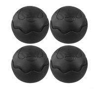 Yhenlovtt Covers Leg Spherical Antisink Nonslip Quad Camping Chair Feet Pads Set for Highstrength Plastic Furniture Foot Protectors of Outdoor (Black)