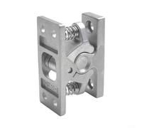 Yhenlovtt Double Roller Catch with Clamp Rv Door Clamp Clip Spring Loaded Door Lock Stop (Stainless steel)