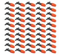 Yhenlovtt Drip Irrigation Emitter Kit - 50 Adjustable Atomizing Sprinklers for Flower Beds, Vegetables & Balcony Misting, 4 mm ID Hose Compatible, 2-2.5 L/H Flow Rate,(50Pcs)
